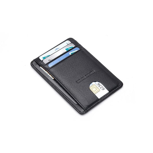 Carteira Bison Denim Minimalista Couro Legítimo Original Rfid Sherlock